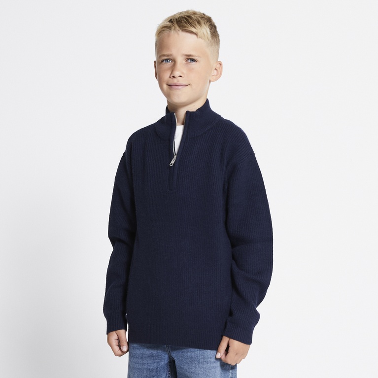Sweater mit halbem Reißverschluss "Ruben zip"